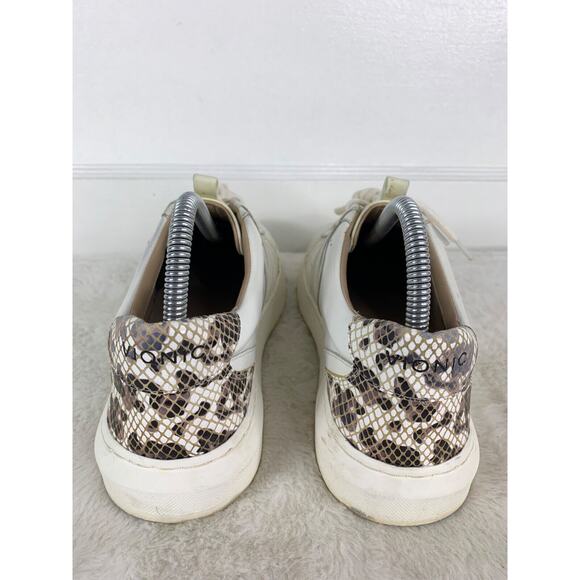 Vionic Womens Size 7.5 White Sneakers With Snakeskin Detail & Lace-Up Closure - Picture 3 of 9